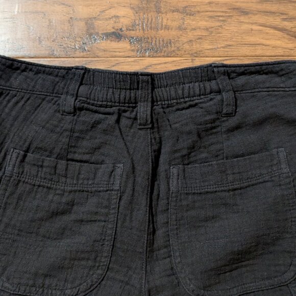 Old Navy crinkle gauze ankle length pants black size 0 - Picture 12 of 15